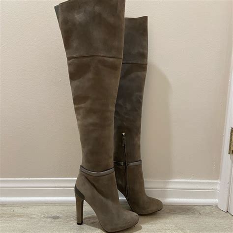 fendi over the knee suede boots